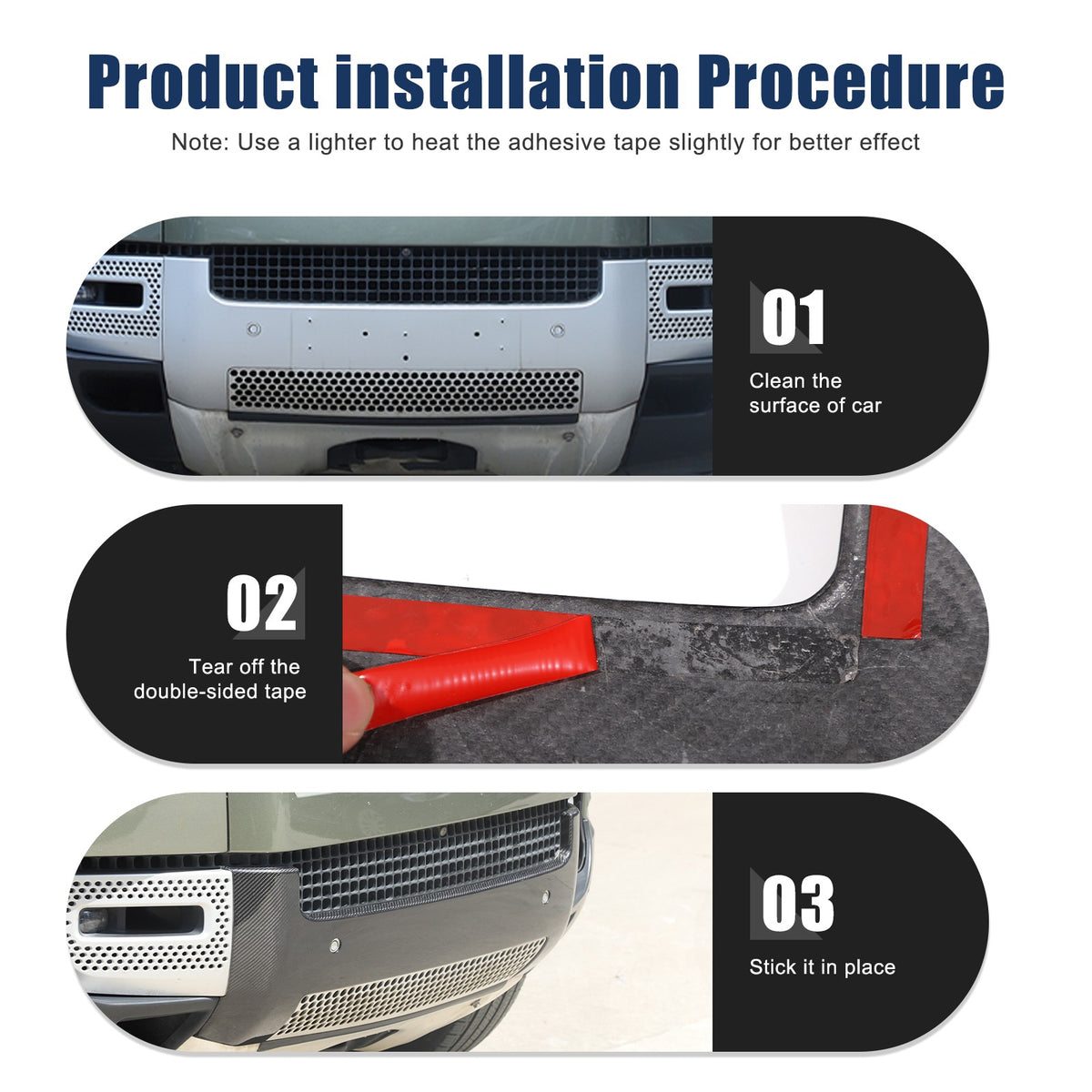 Real Carbon Fiber Front Bumper License Plate Base Trim For LR Defender L663 20+ 6
