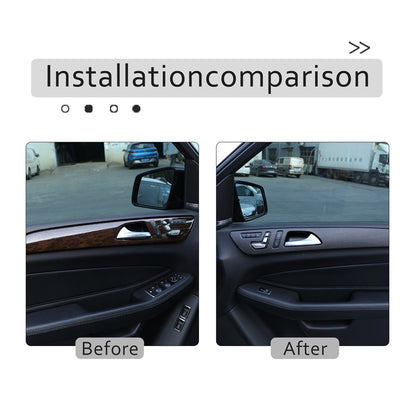 Wood Grain Door Panel Trim For Benz ML W166/GLE W166/GLS/X166/GL X164 13-19 US 13