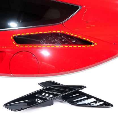 Piano Black ABS Rear Fender Air Intake Frame Trim For Corvette C7 2014-2019 US 23