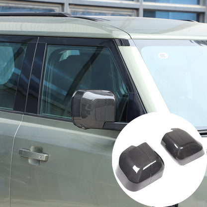 Real Carbon Fiber Rearview Mirror Cover Trim For Land Rover Defender L663 20-25 7