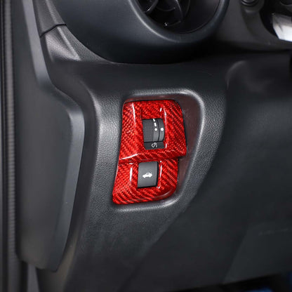 Red Real Carbon Fiber Interior Center Console Trim Set Kit For Subaru BRZ 22+ 114