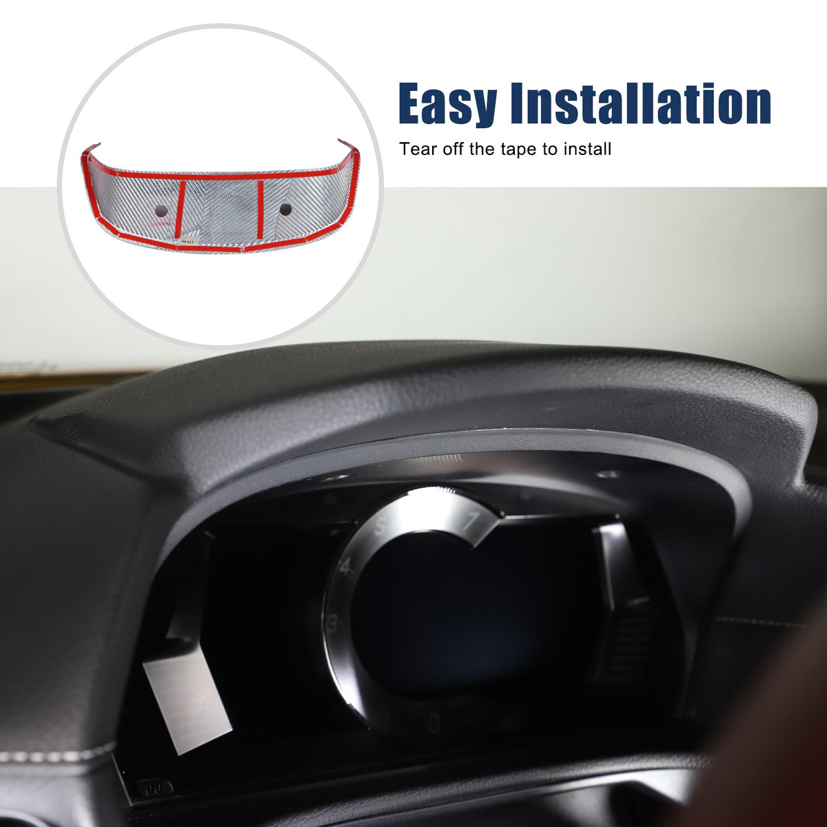 Red Real Carbon Fiber Dashboard Panel Frame For Toyota Supra A90 2019-22 17