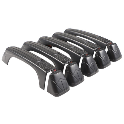 Mecha Matte Black ABS Door + Tailgate Handle Cover Trim For Hummer H3 2005-2009 17