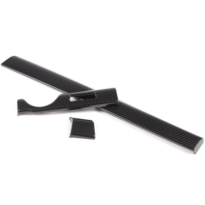 ABS Carbon fiber Dashboard Center Console Trim Cover for Nissan Titan 2016-24 US 9