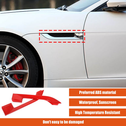 Sport Red ABS Side Fender Vent Frame Trim For Jaguar F-TYPE X152 2013-2020 8