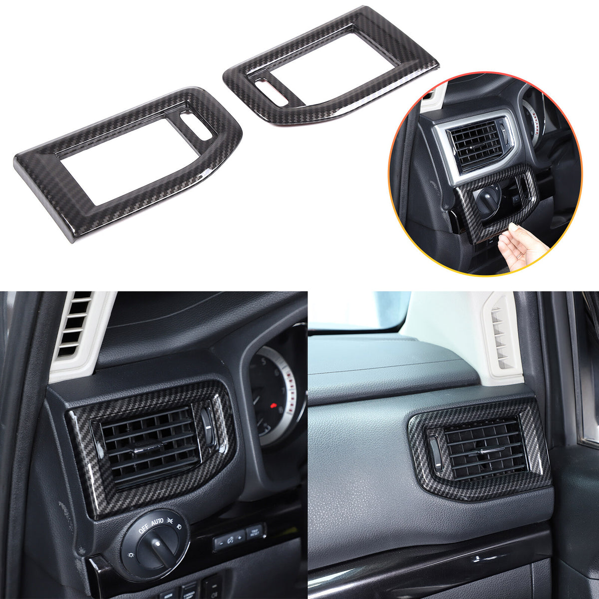 Center Console Interior Trim Cover Full Set Kit For Nissan Titan 4 door 2016-23 9