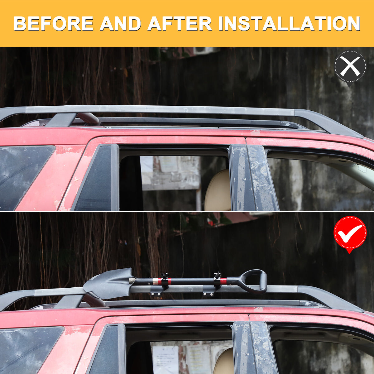 Lift Shovel Holder Offroad Roof Rack Bracket For LR Freelander 2 LR2 L359 07-15 23