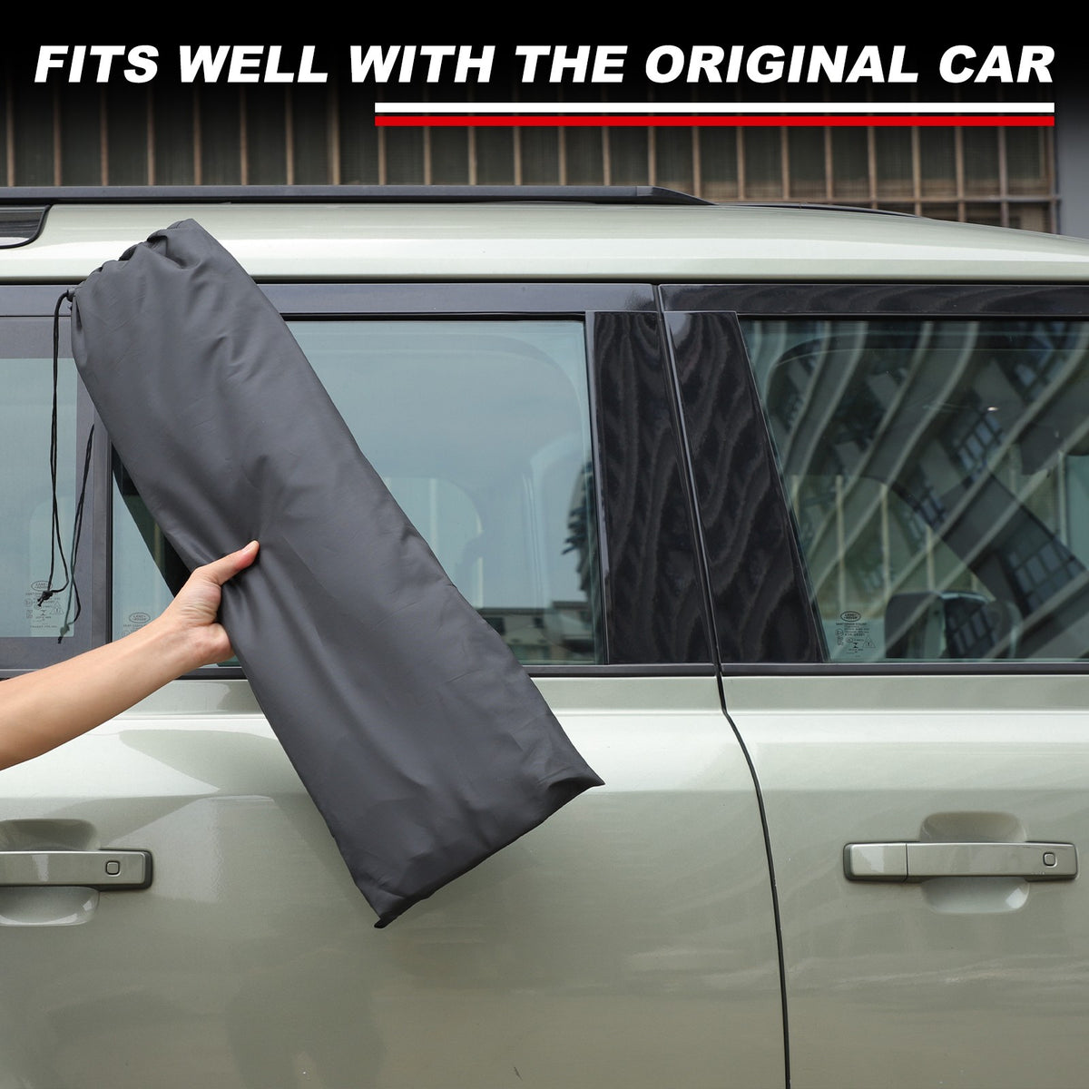 Block Shades Front Car Door Window Cover Sun Protection For LR Defender 2020+ US 7