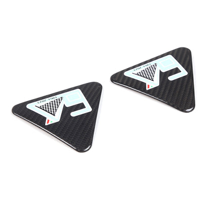 Real Carbon Car Side Fender Emblem Badge Trim For Alfa Romeo Giulia/Stelvio 17+ 7