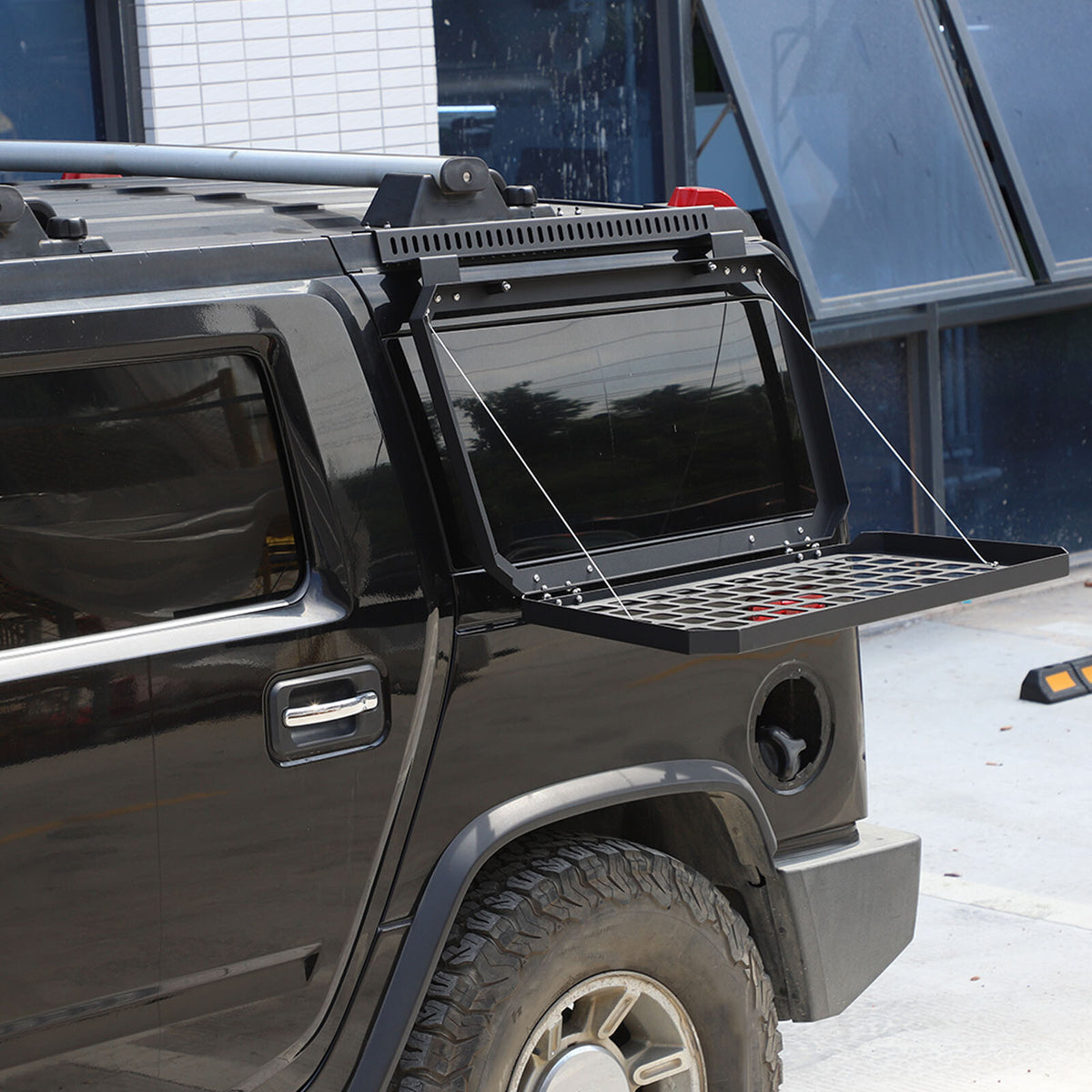 Rear Window Outer Right Side Molle Panel Foldable Table For Hummer H2 03-09 12