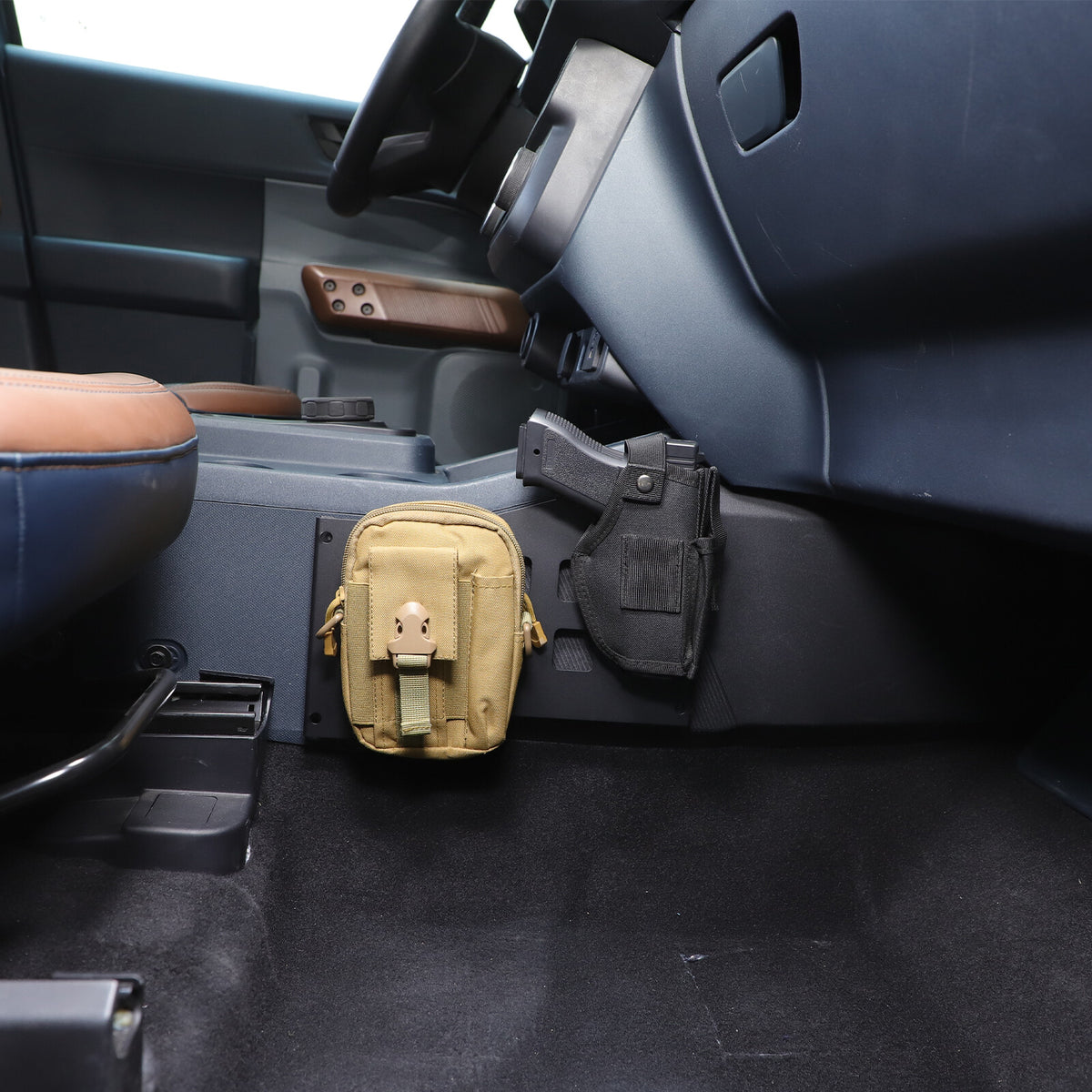 Aluminum Alloy Center Console Side Strorage Hanger Bag For Ford Maverick 2022+ 16