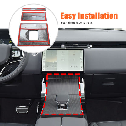 Carbon Gear Shift Panel Trim for LR Range Rover Velar L560/Evoque L551 24+ US 22