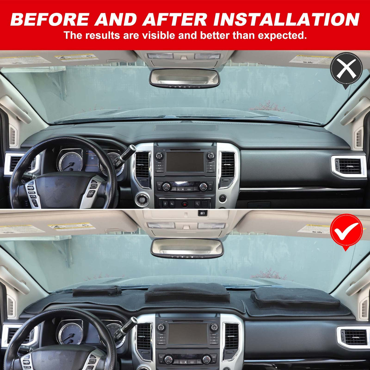 Interior Center Console Dashboard Storage Bag For Nissan Titan 2016-2023 US 14