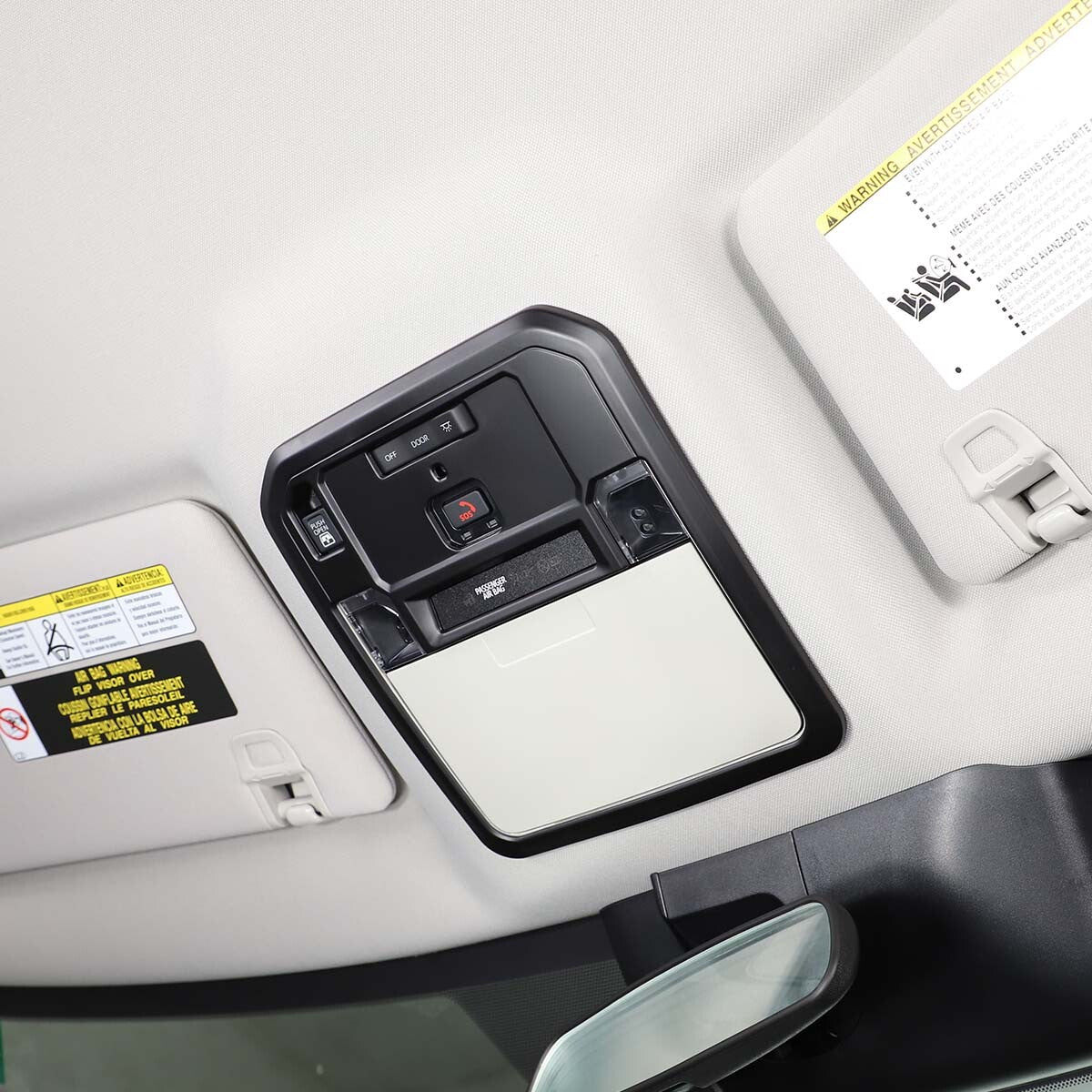 Matte Black Roof Reading Light Control Panel cover trim For Toyota Tundra 2022 10