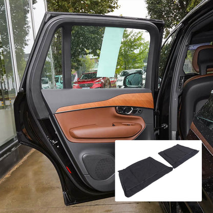 Black ABS Rear Window Visor Sun Shade Cover For Volvo XC90 2015-2024 12