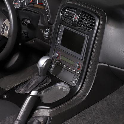 Matte Black ABS Center Console Panel Cover Trim Set For 2005-2013 Corvette C6 17