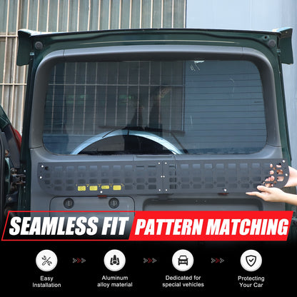 Rear Window Storage Barrier Molle Panel For Toyota Prado 2003-2009 11