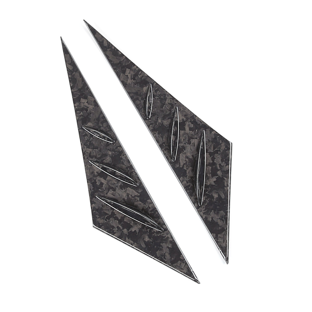 Forged Carbon Fiber Window Triangle A-Pillar Cover Trim For Corvette C6 2005-13 15