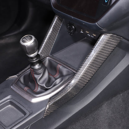 Real Carbon Fiber Side Gear Shift Box Cover Trim For Subaru WRX STI VB 2022-2024 10