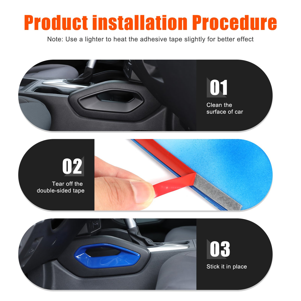 ABS Blue Center Console Side Armrest Frame Trim For Nissan Frontier 2022+ US 7