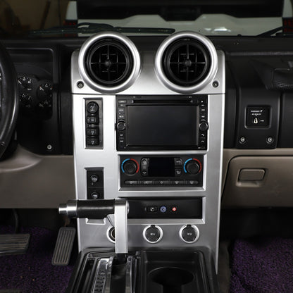 Silver Interior Air Condition Panel Cover Trim For Hummer H2 2003-2007 7