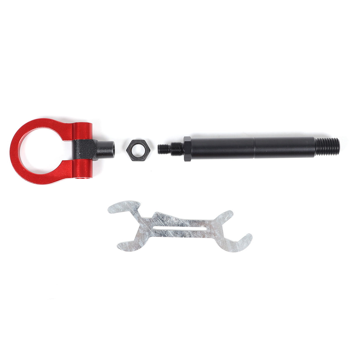 Red Aluminum Front & Rear Track Racing Tow Hook Trailer For Corvette C8 2020+ US 14