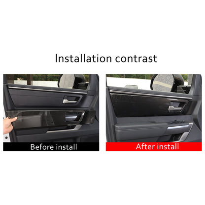 ABS Carbon Fiber Inner Door Handle Panel Frame Trim For Toyota Tundra 2022-23 US 12
