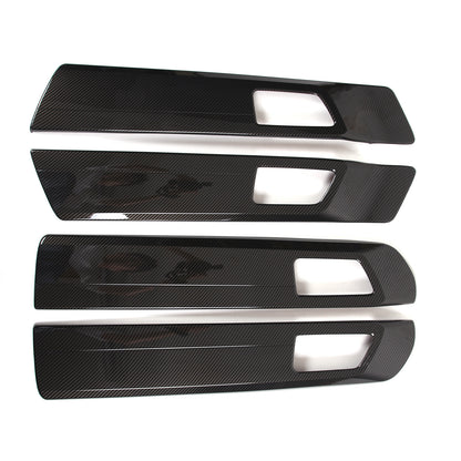 ABS Carbon Fiber Inner Door Handle Panel Frame Trim For Toyota Tundra 2022-23 US 5