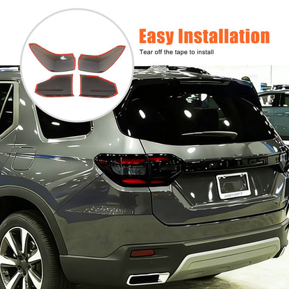 Transparent Gray ABS Smoked Tail Light Cover Trim For Honda Pilot 2023-2025 19