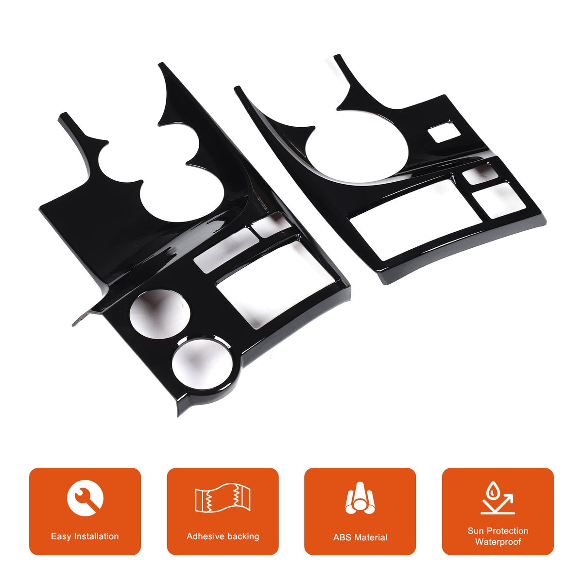 Glossy Piano Black ABS Instrument Panel Trim Cover For Toyota Tundra 2007-2013 7