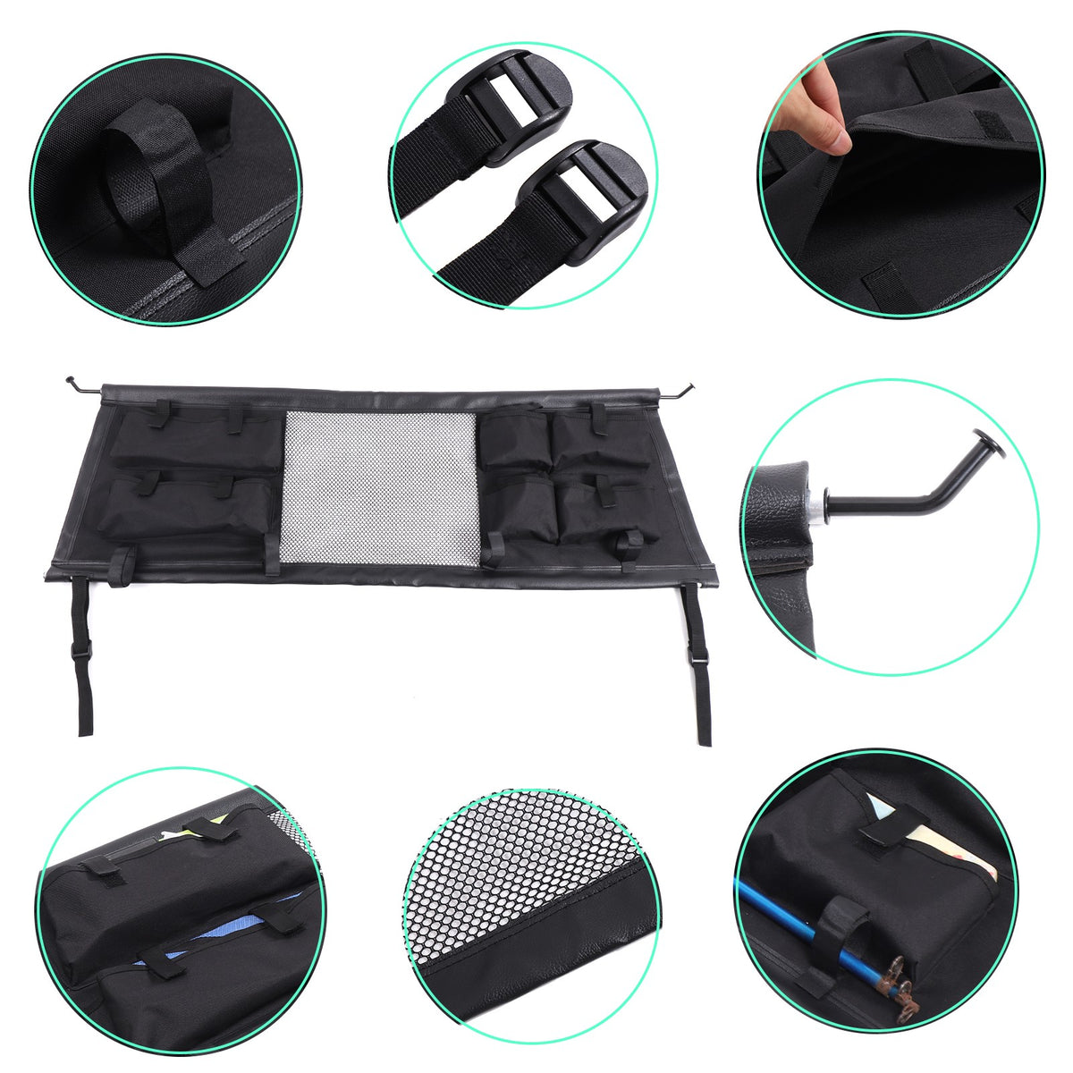 Rear Trunk Cargo Organizer Isolation Net W/ Bag For LR Defender 110 L663 20-23 24