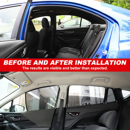 Full Car Window Screen Sun Shade Mesh Cover Windshield for Subaru Crosstrek 24+ 4