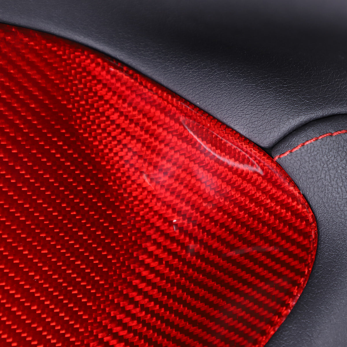 Red Real Carbon Fiber Full Interior Set Decor Trim Kit for Corvette C8 20-25 - Styles 41-45 32