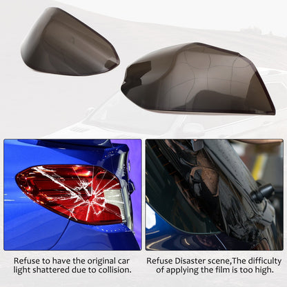Black Smoked Taillight Smoke Lens Trim Cover For Subaru WRX STI 2015-2021 16