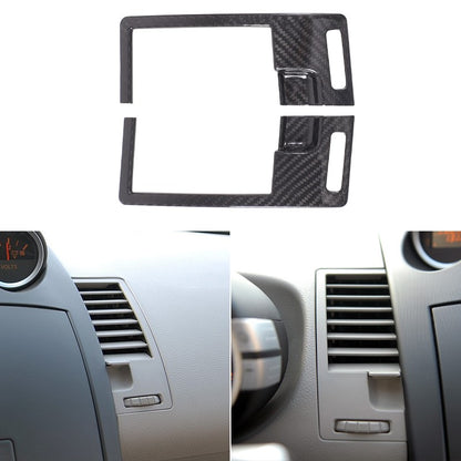 Real Carbon Fiber Center Console Air Vent Trim For Nissan 350Z Z33 2003-2006 20