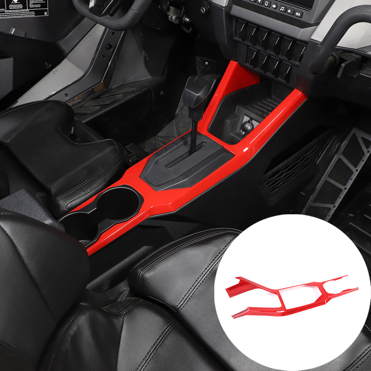 Red Center Console Panel Cover Trim For Polaris RZR PRO XP Ultimate 2021 US 2
