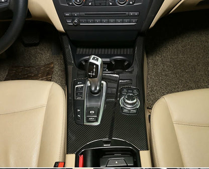 For BMW X3 F25 X4 F26 2011-17 Carbon ABS Center Console Gear Shift Panel Trim US 1