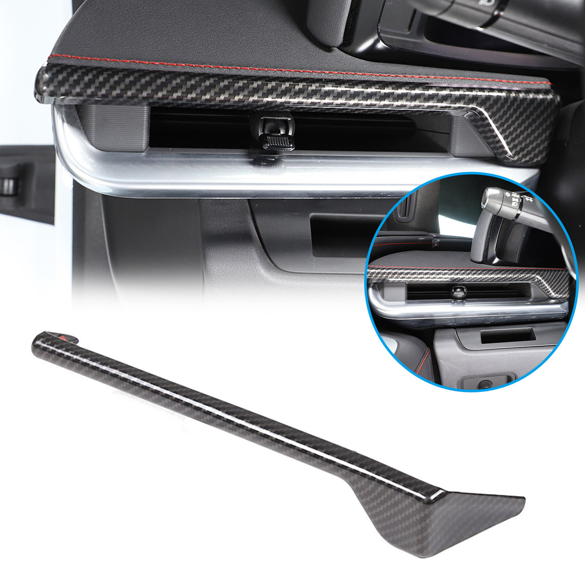 Carbon Fiber ABS Interior Full Decor Cover Trim Kit For Corvette C8 2020-2025 - Styles 51-55 7