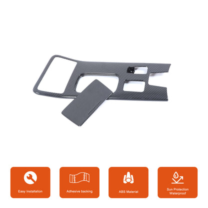 ABS Carbon Center Console Gear Shift Panel Trim For Mitsubishi Outlander 19-22 10