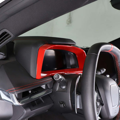 Red Full Interior Set Dash Panel Decor Cover Trim Kit For Corvette C8 2020-25 - Variants 16-20 33