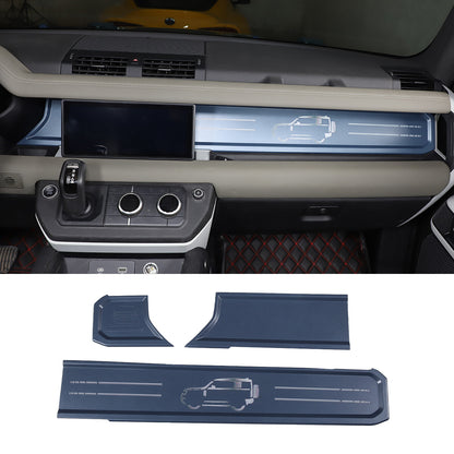ABS Car Dashboard Trim Strip Kits For Land Rover Defender 90 110 2020-23 9