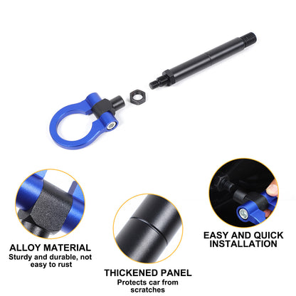 Blue Aluminum Front & Rear Track Racing Tow Hook Trailer For Corvette C8 2020+US 6