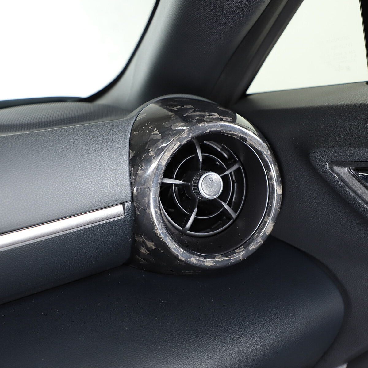 Forged Carbon Dashboard Side Air Outlet Vent Cover Trim For Subaru BRZ 2022 4