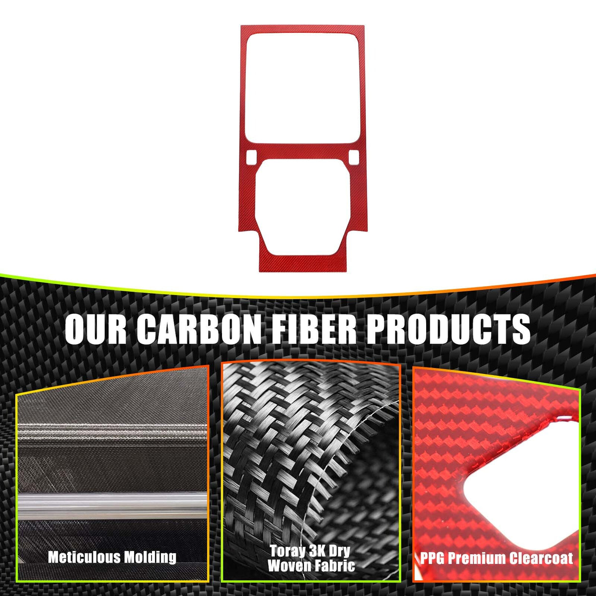 Real Carbon Fiber Console Water Cup Panel Trim For LR Defender L663 110 2020-23 22