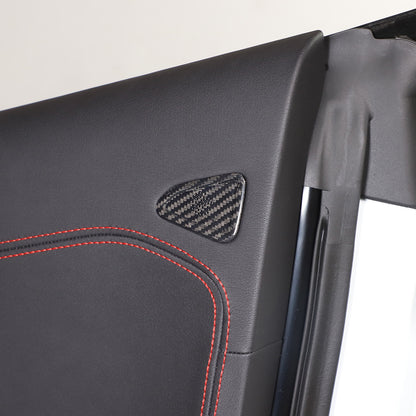 Real Carbon Car Door Panel Tweeter Trim Mesh Cover For Corvette C8 Z06 20-26 US 5