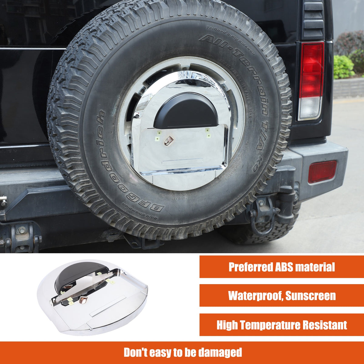 Replace Spare Tire License Plate Base For Hummer H2 2003-09 OE:25782333 10
