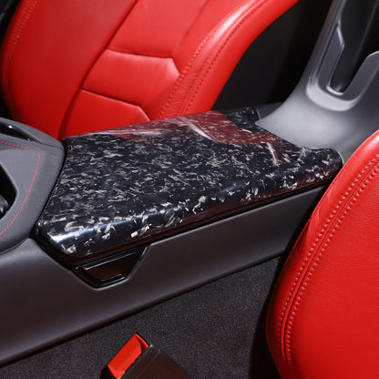 Forged Carbon Fiber Center Console Armrest Box Cover For Corvette C8 2020-26 4