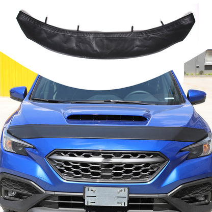 PU Leather Hood Sands Stone Guard Protective Cover For Subaru WRX VB 2022-2024 4