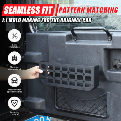 Tailgate Molle Panel Storage Basket For Land Rover Defender L316 2004-2018 25