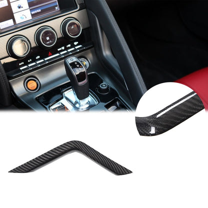 Real Carbon Fiber Right L-Shaped Gear Shift Trim For Jaguar F-Type X152 2013+ 16